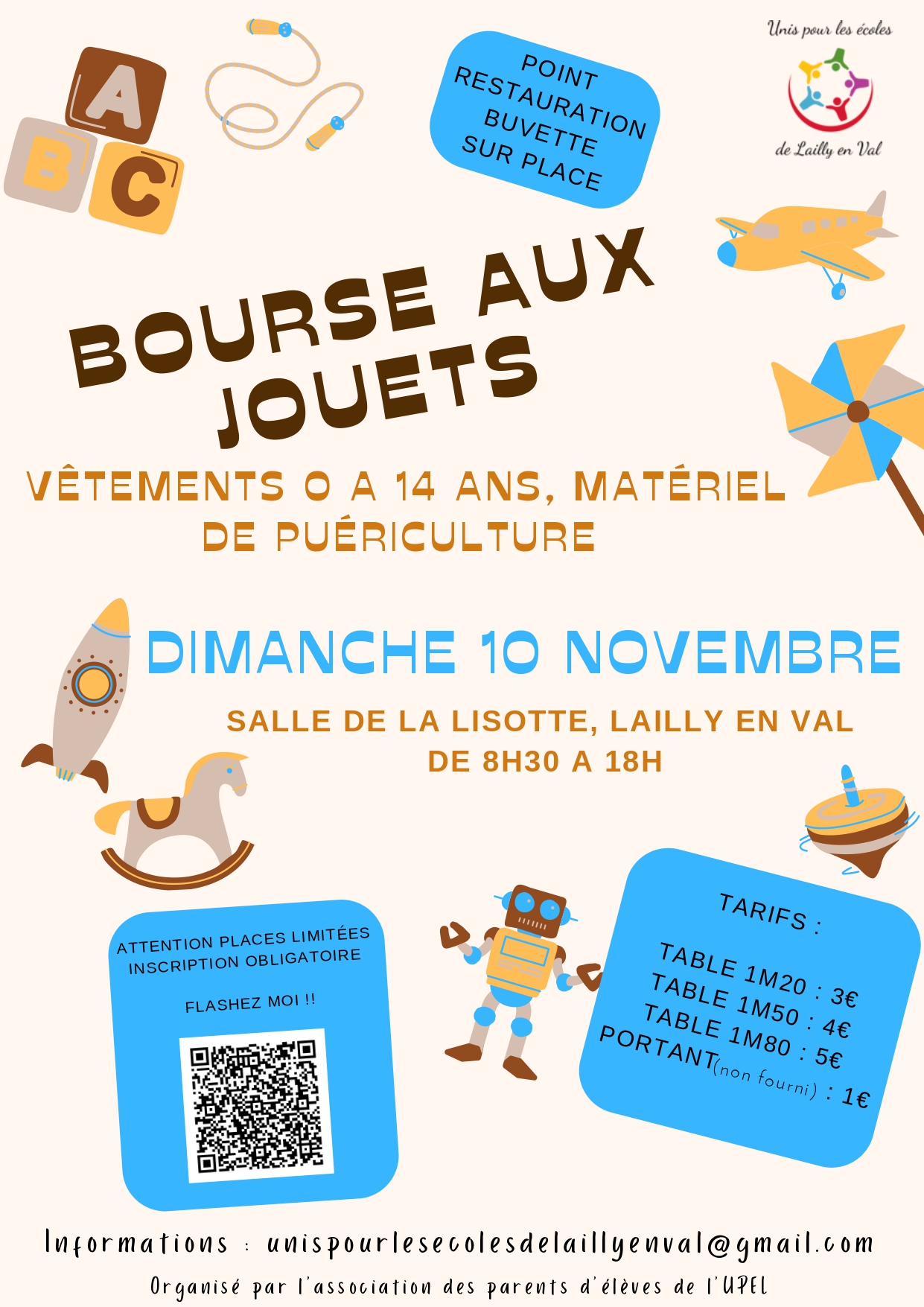 UPEL - Affiche bourse aux jouets NOV 2024